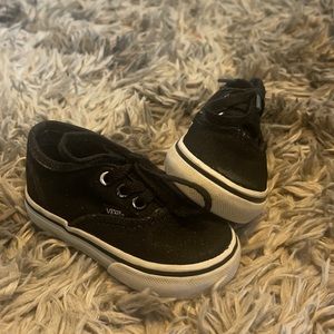 Black Sparkle Toddler Vans
